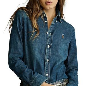Ralph Lauren Custom Fit Denim Shirt (Women’s Small)